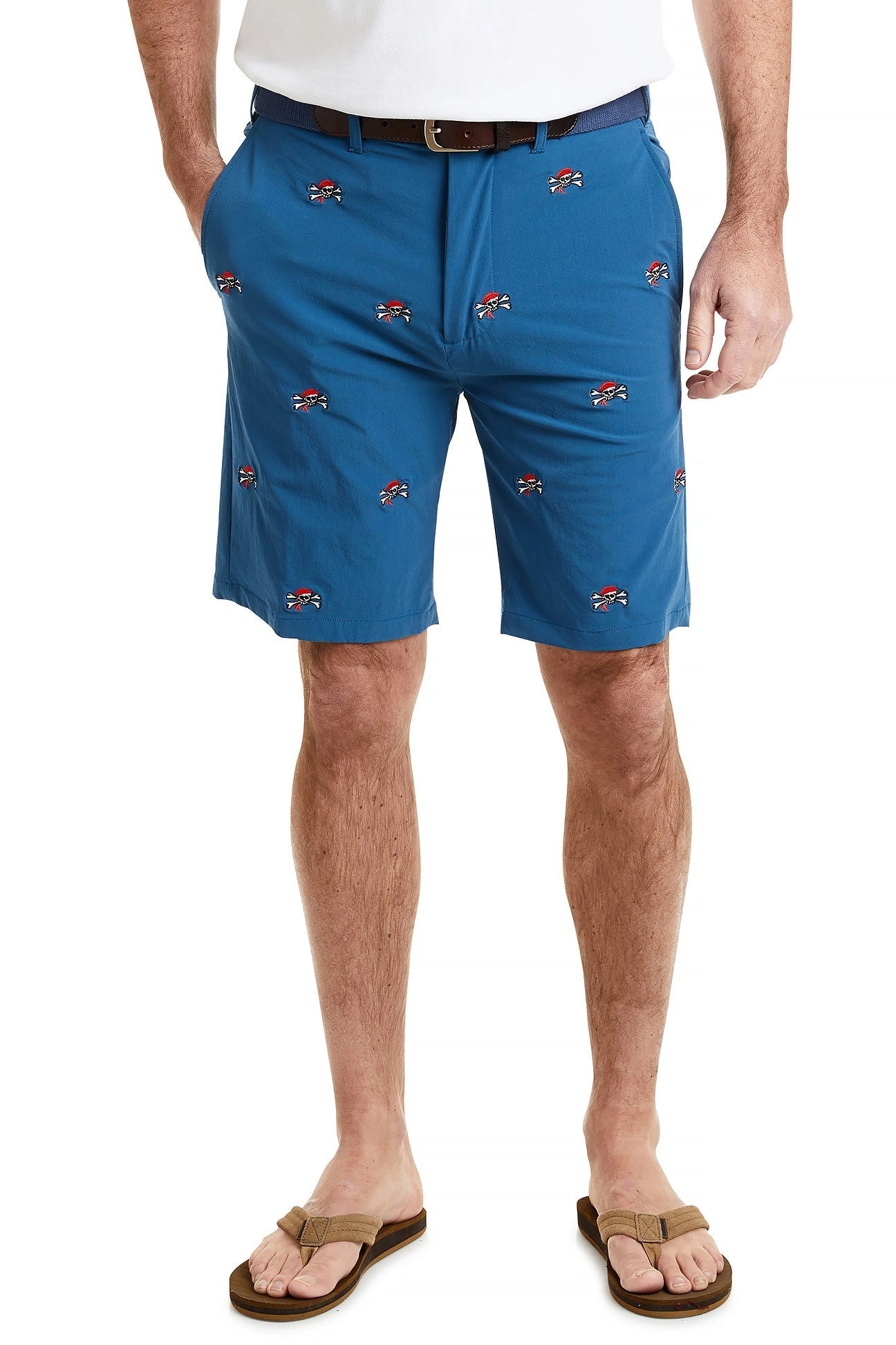 ¡ACKformance: Abismo Azul Pirata! Shorts Jolly Roger, tu verano aventurero, fresco y audaz.